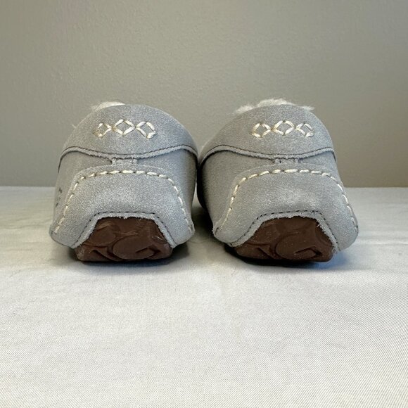 UGG Ansley Light Grey Suede Water Resistant Slipper - Picture 4 of 10